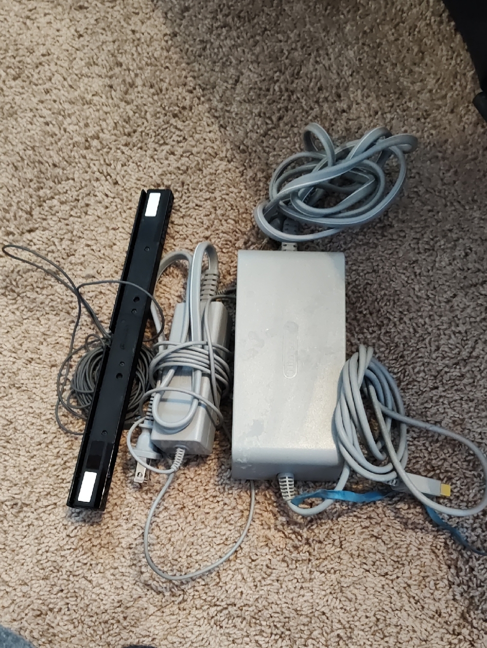 Official Nintendo Wii U Power Adapters and Sensor Bar Set